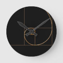 Buscar fibonacci relojes de pared Dorado