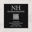 Buscar negro simple tarjetas de visita Elegante