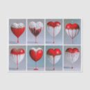 Buscar corazones rojos papel de seda Amor