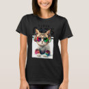 Buscar gato dj camisetas Música