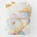 Buscar iridiscente papel de regalo Opal
