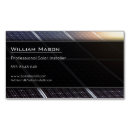 Buscar los paneles solares tarjetas de visita Electricidad