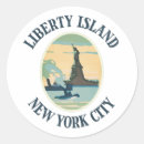 Buscar isla pegatinas Estatua de la libertad