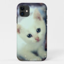 Buscar y gatito blanco iphone fundas Para ella