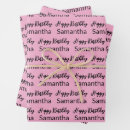 Buscar rosa y negro papel de regalo Para ella