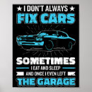 Buscar mecánico de automóviles posters Divertido
