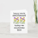 Buscar del trabajo tarjetas de aniversario Feliz