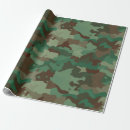 Buscar militar papel de regalo Verde