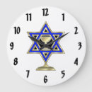 Buscar hanukkah relojes de pared Estrella de david