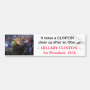 Buscar presidente obama pegatinas parachoque Clinton