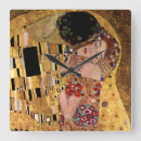 Buscar klimt el beso relojes de pared Vintage