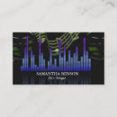 Buscar cantante profesional tarjetas de visita Moderno