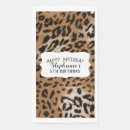 Buscar animal print servilletas Huella de leopardo