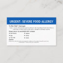 Buscar alergias tarjetas de visita General y unisex