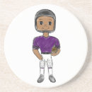 Buscar fútbol posavasos Negro