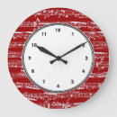 Buscar números rojos relojes de pared Blanco