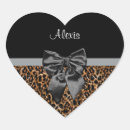 Buscar print corazon pegatinas Huella de leopardo