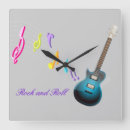Buscar rock and roll relojes de pared Guitarra