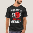 Buscar aborto camisetas Corazón