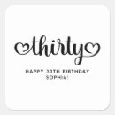 Buscar cumpleaños treinta pegatinas Tipografía