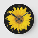 Buscar amarillo y negro relojes de pared Soleado