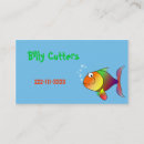 Buscar pescado tarjetas de visita Caprichoso