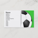 Buscar fútbol tarjetas de visita Diseño