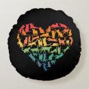 Buscar gatos y corazones cojines Amante de los gatos