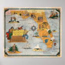 Buscar mapa del tesoro posters Pirata