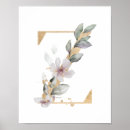 Buscar letra z posters Floral