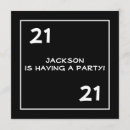 Buscar 18 años cuadradas invitaciones de cumpleaños Blanco