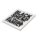 Buscar ovejas negras azulejos Negro