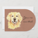 Buscar golden retriever invitaciones Celebración