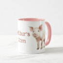Buscar cerdo lindo tazas Acuarela