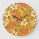 Buscar floral verde relojes de pared Vintage