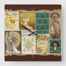 Buscar marrón y beige relojes de pared Vintage