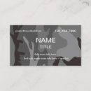 Buscar camo militar tarjetas de visita Profesional