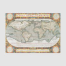 Buscar mapa del mundo papel de seda Vintage
