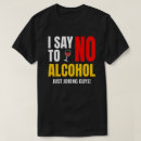 Buscar alcohol camisetas Tipografía