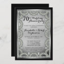 Buscar plata boda aniversario invitaciones Parejas