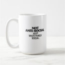 Buscar social anti tazas Introvertido