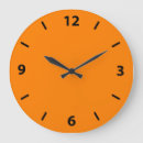 Buscar negro y naranja relojes de pared General y unisex