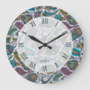 Buscar números coloridos relojes de pared Elegante