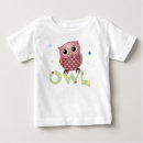 Buscar búho rosado camisetas Para niños
