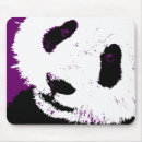 Buscar oso panda lindo alfombrillas de raton Dibujo animado