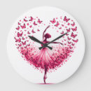 Buscar bailarina relojes de pared Rosa