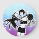 Buscar voleibol relojes de pared Azul