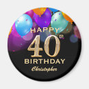 Buscar masculino y femenino imanes Cumpleaños 40