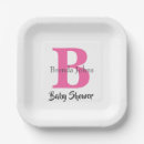 Buscar rosa bebe papel platos Para ella