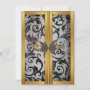 Buscar brocado invitaciones Vintage